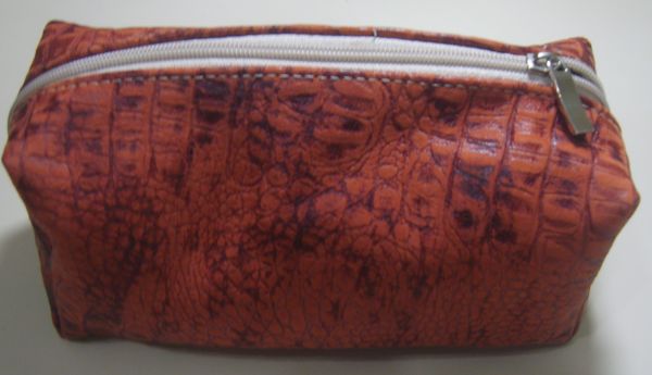 NECESSAIRE DE COURO CROCO GRANDE