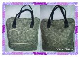 vp09 maxi bolsa com estampa floral oriental cinza